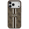 Guess 4G Printed Stripes MagSafe - Etui iPhone 17 Pro Max (brązowy)