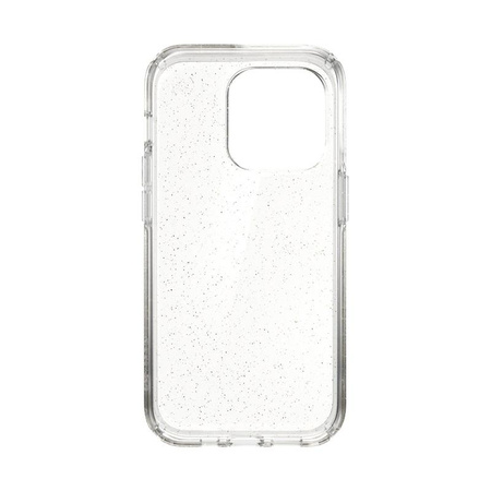 Speck Presidio Perfect-Clear with Glitter - Etui iPhone 14 Pro z powłoką MICROBAN (Clear / Gold Glitter)