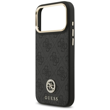 Guess 4G Strass Logo MagSafe - Etui iPhone 17 Pro Max (czarny)