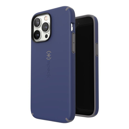 Speck CandyShell Pro + MagSafe - Etui iPhone 14 Pro Max z powłoką MICROBAN (Prussian Blue / Cloudy Grey)