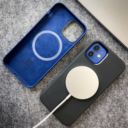 Crong Color Cover Magnetic - Etui iPhone 12 Pro Max MagSafe (czarny)