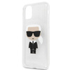 Karl Lagerfeld Iconic Karl - Etui iPhone 11 Pro Max (Silver Glitter)