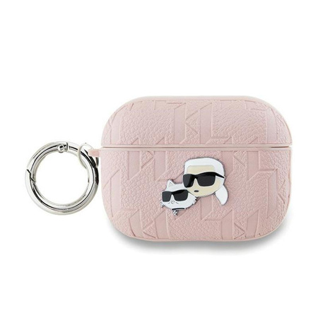 Karl Lagerfeld Monogram Karl & Choupette Head - Etui AirPods Pro 2 (różowy)