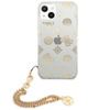 Guess Peony Chain Handle - Etui iPhone 13 mini (złoty)