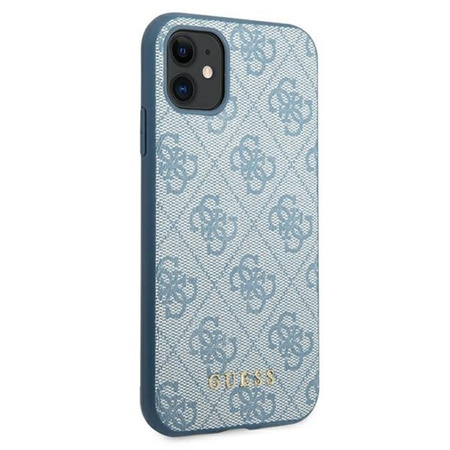 Guess 4G Metal Gold Logo - Etui iPhone 11 (niebieski)