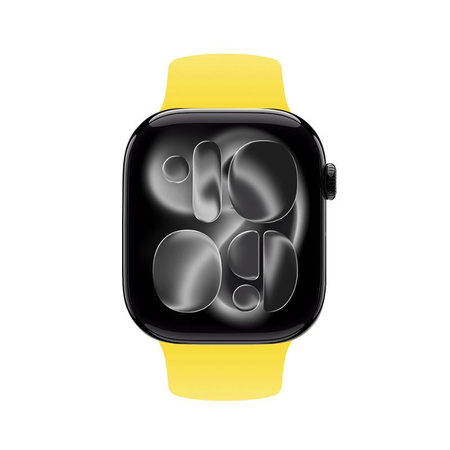 Crong Liquid - Pasek do Apple Watch 38/40/41/42 mm (żółty)