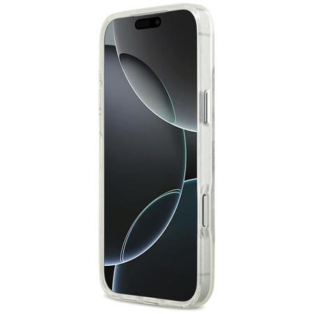 Karl Lagerfeld IML Glitter Karl & Choupette Sketch Logo MagSafe - Etui iPhone 17 Pro Max (przezroczysty)