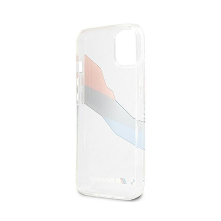 BMW Motorsport Tricolor - Etui iPhone 13 mini (przezroczysty)
