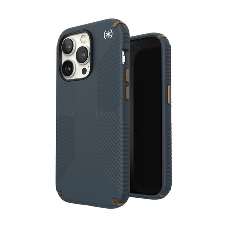 Speck Presidio2 Grip - Antypoślizgowe etui iPhone 14 Pro (Charcoal / Cool Bronze / Slate)
