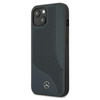 Mercedes Leather Perforated Area - Etui iPhone 13 (granatowy)
