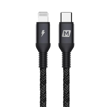 Momax Elite link - Przewód z USB-C (Power Delivery Fast Charging 3A) na Lightning MFi 1,2 m (Black)