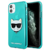 Karl Lagerfeld Choupette Head - Etui iPhone 11 (fluo niebieski)