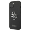 Guess Saffiano 4G Big Silver Logo - Etui iPhone 13 (czarny)