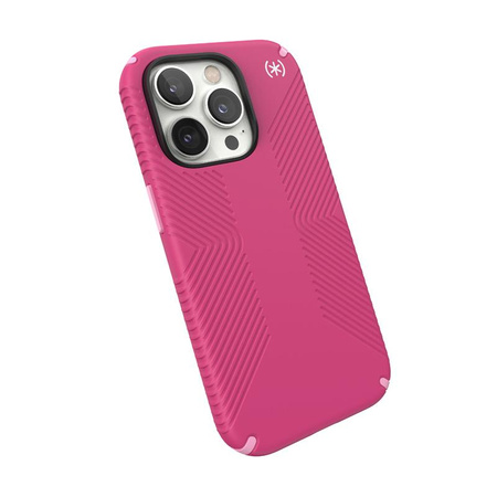 Speck Presidio2 Grip - Antypoślizgowe etui iPhone 14 Pro (Digitalpink / Blossompink / White)