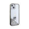 Karl Lagerfeld Liquid Glitter Choupette - Etui iPhone 15 (przezroczysty)