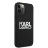 Karl Lagerfeld Silicone Stack Logo - Etui iPhone 12 / iPhone 12 Pro (czarny)