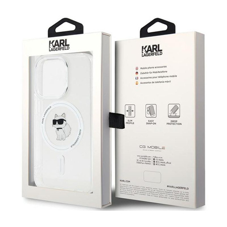 Karl Lagerfeld IML Choupette MagSafe - Etui iPhone 14 Pro (przezroczysty)