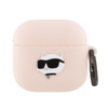 Karl Lagerfeld Silicone Choupette Head 3D - Etui AirPods 4 (różowy)