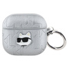 Karl Lagerfeld Monogram Choupette Head - Etui AirPods 4 (srebrny)