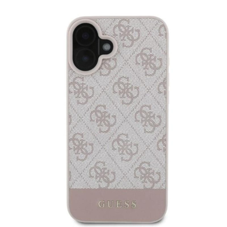 Guess 4G Bottom Stripe - Etui iPhone 16 (różowy)