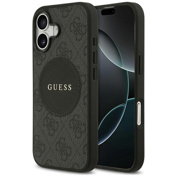 Guess 4G Circle Classic Logo MagSafe - Etui iPhone 17 (czarny)