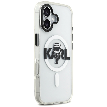 Karl Lagerfeld IML Karl Sketch Logo MagSafe - Etui iPhone 17 (przezroczysty)