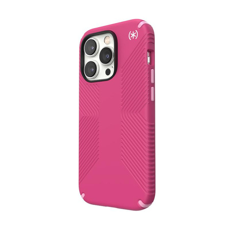 Speck Presidio2 Grip - Antypoślizgowe etui iPhone 14 Pro (Digitalpink / Blossompink / White)