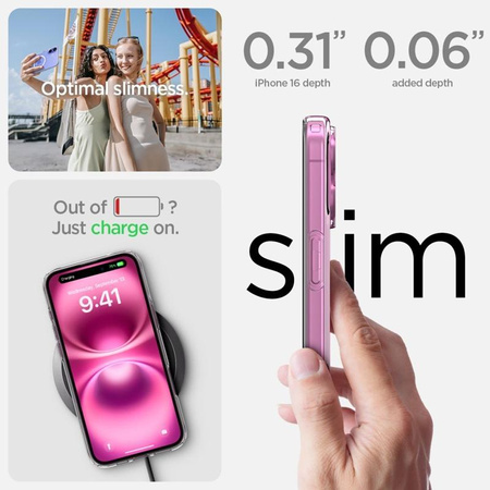 Spigen Liquid Crystal Mag MagSafe - Etui do iPhone 16 (Przezroczysty)