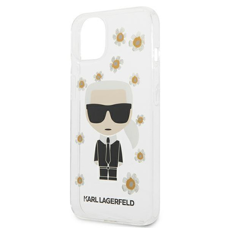 Karl Lagerfeld Iconic Karl Flower - Etui iPhone 13 (przezroczysty)