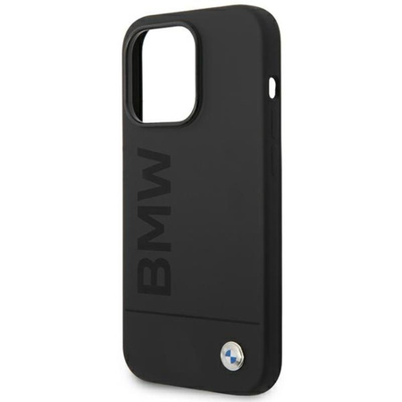 BMW Silicone Signature Logo Magsafe - Etui iPhone 14 Pro Max (czarny)