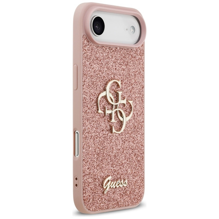 Guess Fixed Glitter Big 4G - Etui iPhone Air (różowy)