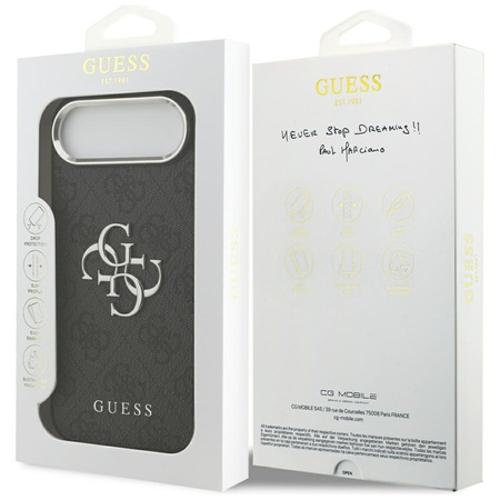 Guess 4G Big 4G Classic Logo - Etui iPhone Air (czarny / srebrny)