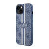 Guess 4G Printed Stripes MagSafe - Etui iPhone 14 (Niebieski)