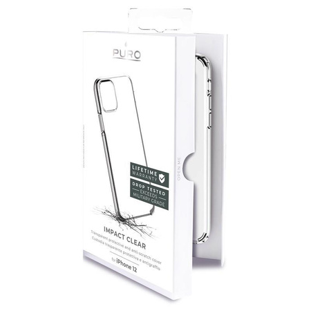 PURO Impact Clear - Etui iPhone 12 Mini (przezroczysty)