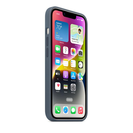 Apple Silicone Case - Silikonowe etui z MagSafe do iPhone 14 (sztormowy błękit)
