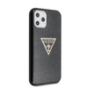 Guess Solid Glitter Triangle - Etui iPhone 11 Pro (Black)