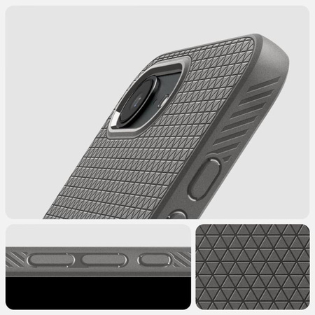 Spigen Liquid Air - Etui do iPhone 16e (Marble Gray)