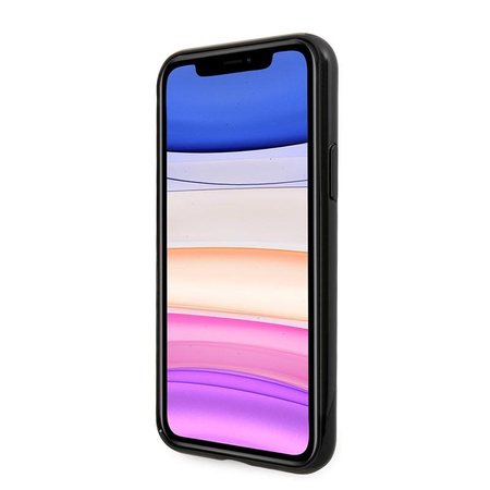 Guess Circle Glitter 4G - Etui iPhone 11 (czarny)