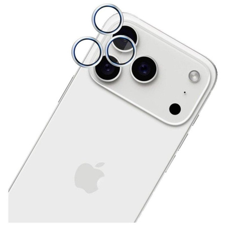 3mk HARDY Lens Protection Pro - Szkło na obiektyw aparatu iPhone 17 Pro / iPhone 17 Pro Max (Silver)