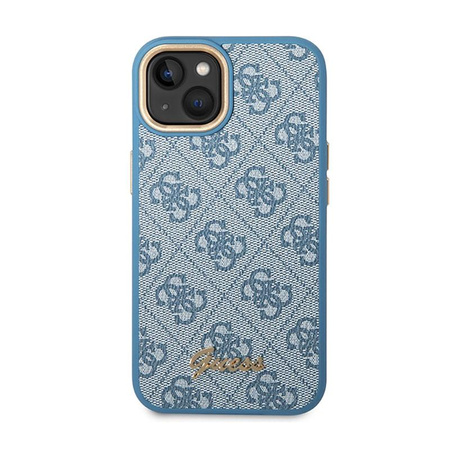 Guess 4G Metal Camera Outline Case – Etui iPhone 14 (niebieski)