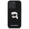 Karl Lagerfeld Silicone Karl Head Print MagSafe - Etui iPhone 16 Pro (czarny)