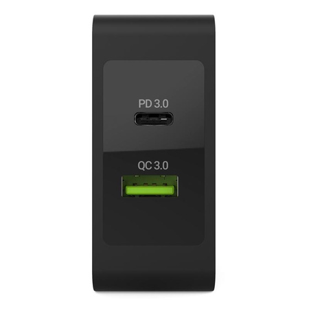 Green Cell - Ładowarka USB-C 30W PD z portem USB QC3.0 i przewodem USB-C