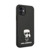 Karl Lagerfeld Saffiano with Pin Ikonik - Etui iPhone 12 mini (czarny)