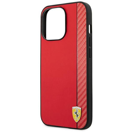 Ferrari Carbon – Etui iPhone 14 Pro Max (Czerwony)