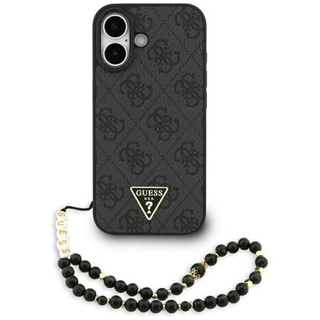 Guess 4G Strap Triangle Logo MagSafe - Etui do iPhone 17 (czarny)