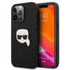 Karl Lagerfeld PU Leather Karl's Head Metal - Etui iPhone 13 Pro (czarny)