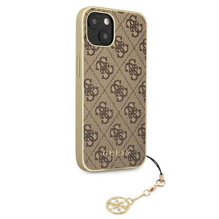 Guess 4G Charms Collection - Etui iPhone 13 Mini (brązowy)