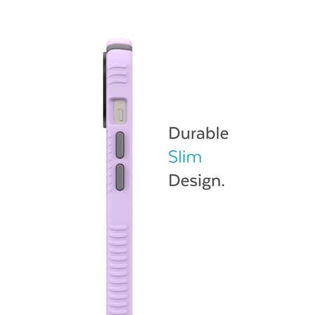 Speck Presidio2 Grip - Antypoślizgowe etui iPhone 14 / iPhone 13 (Spring Purple / Cloudygrey / White)