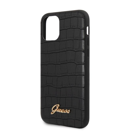 Guess Croco Case - Etui iPhone 11 (Black)