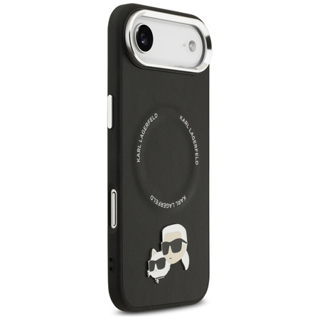 Karl Lagerfeld Karl & Choupette Pins MagSafe - Etui iPhone Air (czarny)